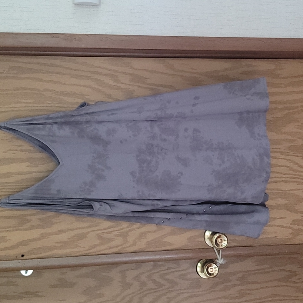 TORRID PLUS SIZE DARK SHADOW TIE DYE STUDDED CAMI: GRAY/BLACK: NWT: SZ 5 - Picture 4 of 4